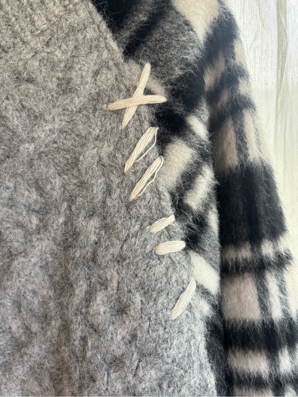 ADER Error Alpaca Chunky Oversized Asymmetrical UNISEX Sweater